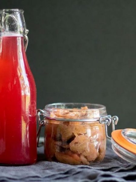 Two-in-One Recipe for Rhubarb Syrup + Rhubarb Compote