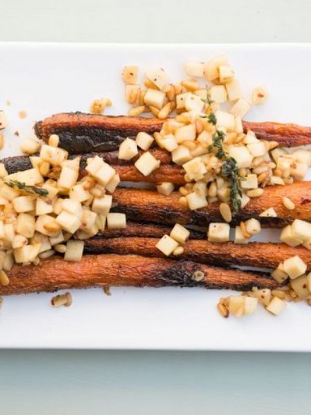 Charred Carrots with Apple Brown-Butter Vinaigrette