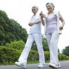 Winter exercise follows three principles for the old people