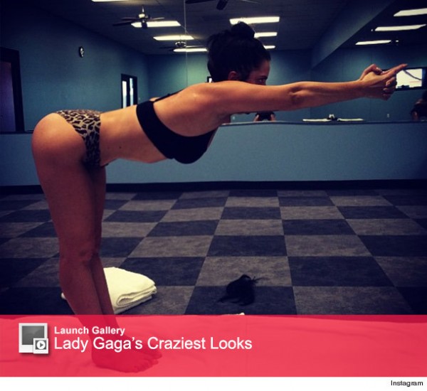 Lady Gaga Flaunts Rock-Hard Body While Doing Yoga