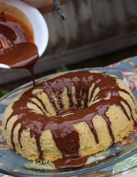 Gluten-Free Vanilla Almond Cake with Coconut Ganache