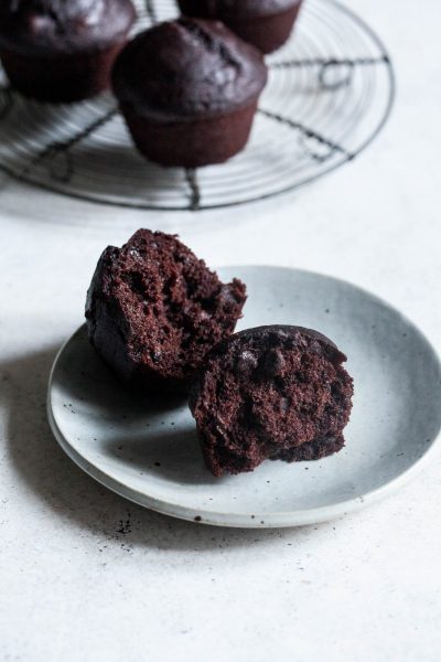 Vegan Double Chocolate Muffins