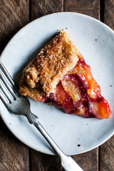 Vegan Spelt Plum Galette