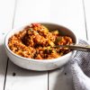 One-Skillet Spiced Lentil Walnut Rice