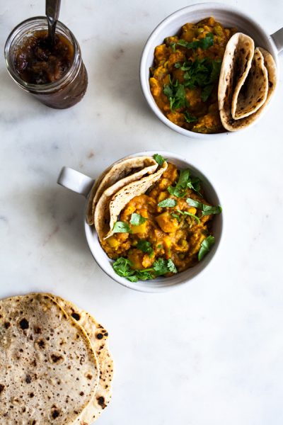 Richa Hingle’s Bombay Potatoes & Peas