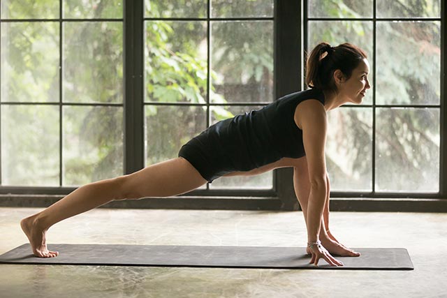 Try yoga to relieve back pain caused by cycling or spinning