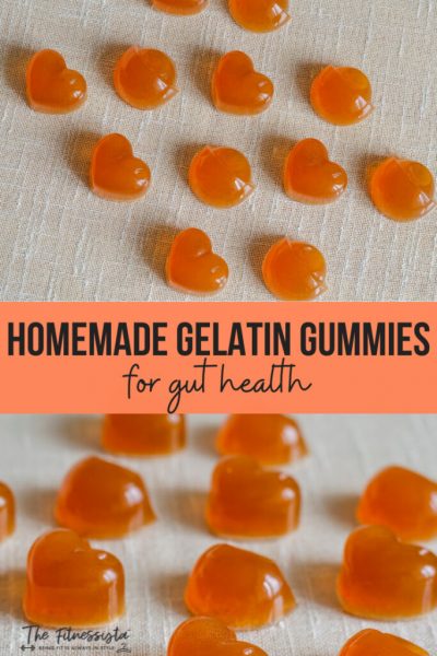 Homemade gelatin gummies for gut health