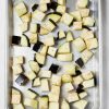 Oven Roasted Eggplant Cubes with Balsamic Vinegar